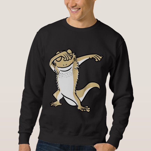 Dabbing Bearded Dragon Dab Dance  Animal Sweatshirt (Front)