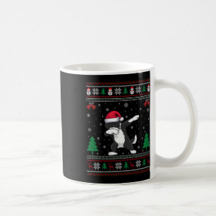 Dabbing Bernedoodle Dog Santa Hat Boys Girls Kids  Coffee Mug
