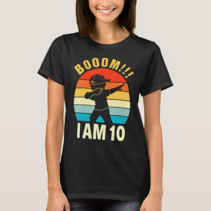 Dabbing Birthday 10 Years Old Birthday Outfit Boys T-Shirt