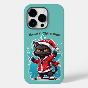 Dabbing Black Cat: Meowy Christmas Festivities Case-Mate iPhone 14 Pro Case