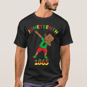 Dabbing Black King Juneteenth Melanin Brown Skin B T-Shirt