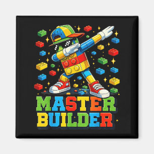 Dabbing Block Brick Building Master Builder for Magnet