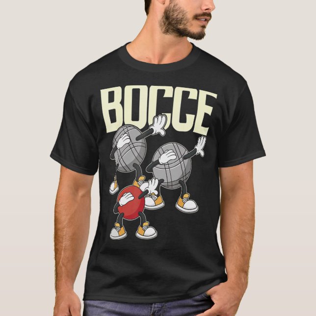 Dabbing Bocce Ball With Jack Bocci Dab Game Bocce T-Shirt (Front)