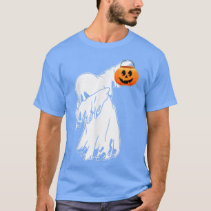 Dabbing Boo ghost Jack O Lantern Pumpkin Happy Hal T-Shirt