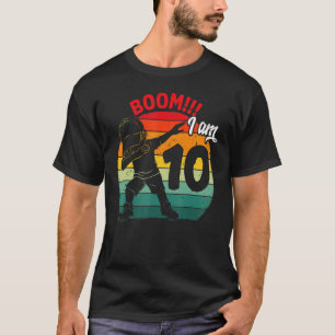Dabbing Boy 10th Birthday Party 10 Ten Years Old K T-Shirt