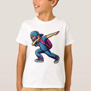 Dabbing Boy Student, Happy 100 Days Of School T-Shirt