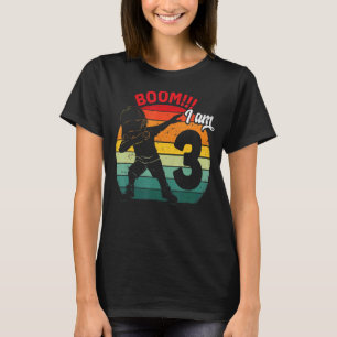 Dabbing Boy Thirdth 3th Birthday Party 3 Third Yea T-Shirt