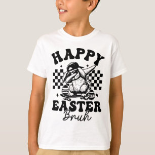 Dabbing Bunny Easter Bruh Happy Easter Bruh T-Shirt