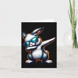 Dabbing Bunny Funny Easter Bunny Card