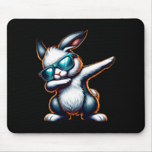 Dabbing Bunny Funny Easter Bunny  Mouse Pad