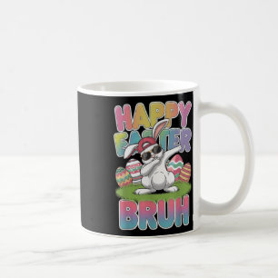 Dabbing Bunny Happy Easter Bruh, Funny Boy Girl Ki Coffee Mug
