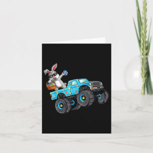 Dabbing Bunny Happy Easter Monster Truck Lovers Bo Card