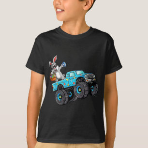 Dabbing Bunny Happy Easter Monster Truck Lovers Bo T-Shirt