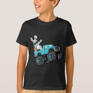 Dabbing Bunny Happy Easter Monster Truck Lovers Bo T-Shirt