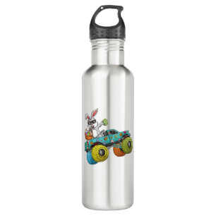 Dabbing Bunny Happy Easter Monster Truck Lovers Ki 710 Ml Water Bottle