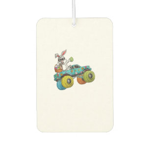 Dabbing Bunny Happy Easter Monster Truck Lovers Ki Car Air Freshener