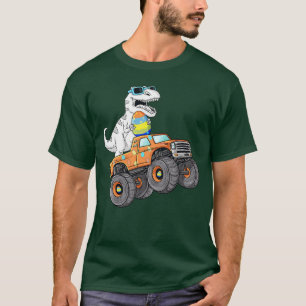 Dabbing Bunny Happy Easter Monster Truck Lovers Ki T-Shirt