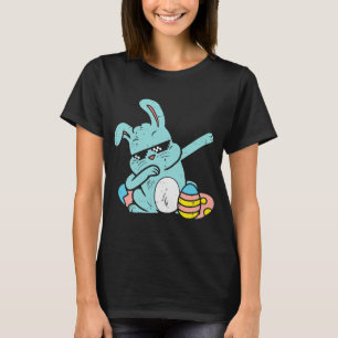 Dabbing Bunny Rabbit Egg Hunt Easter Dab Dance Boy T-Shirt
