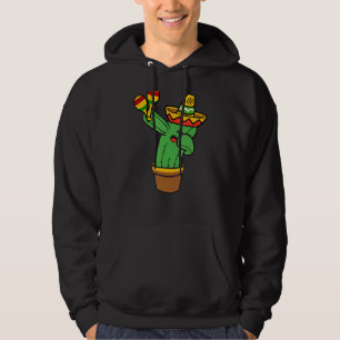 Dabbing Cactus Cute Plant For Men Women Gardening Hoodie