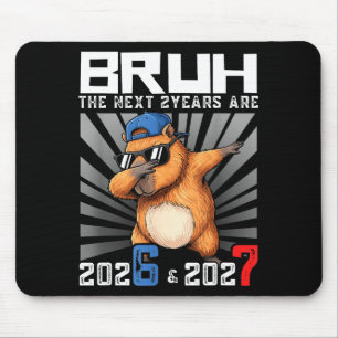 Dabbing Capybara 67 Nye 2026 Boys Kids New Year Ev Mouse Pad