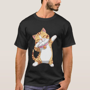 Dabbing Cat Design - Funky Dab Dance Cat for Women T-Shirt