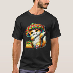 Dabbing Cat Taco Cinco de Mayo Mexican Fiesta Kids T-Shirt