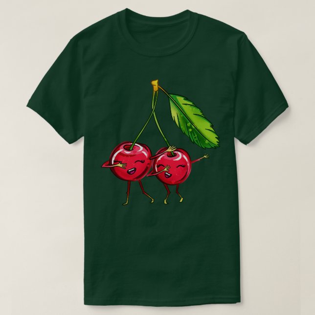 Dabbing Cherries T-Shirt (Design Front)