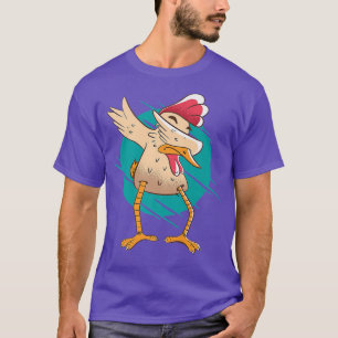 Dabbing Chicken  Rooster 1553 T-Shirt