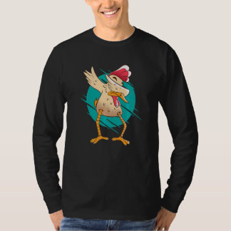 Dabbing Chicken  Rooster T-Shirt