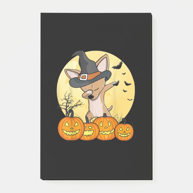 Dabbing Chihuahua Dab Dance Funny Dog Halloween Post-it Notes (Front)