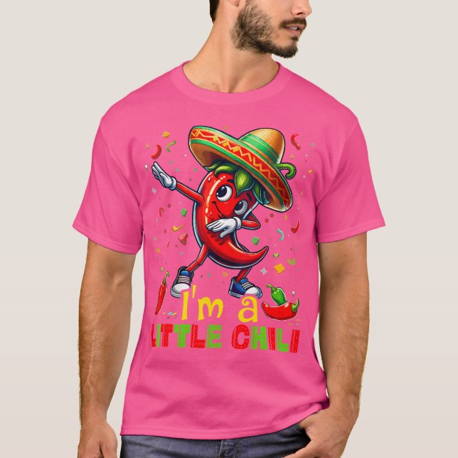 Dabbing Chilli Pepper Cinco De Mayo Kids Shirts Me (Front)