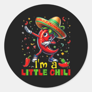 Dabbing Chilli Pepper Cinco De Mayo Kids Shirts Me Classic Round Sticker