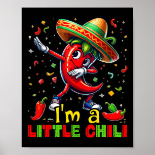 Dabbing Chilli Pepper Cinco De Mayo Kids Shirts Me Poster