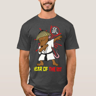 Dabbing Chinese Rat 2020 Year of the Rat Chinese T-Shirt