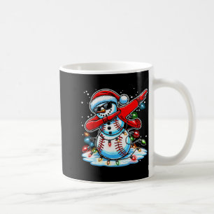 Dabbing Christmas Baseball Snowman Boys Baseball W Coffee Mug