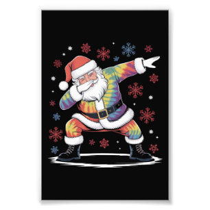 Dabbing Christmas Santa Ugly Christmas Xmas Photo Print