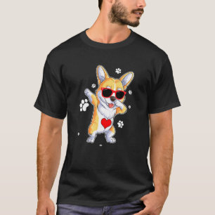 Dabbing Corgi Dog Kids Boys Girls Dab Dance T-Shirt