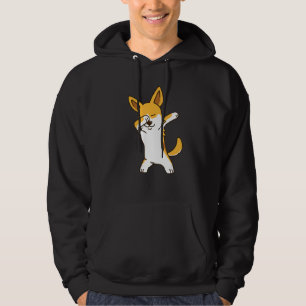 Dabbing Corgi  Welsh Corgi Dog Dab Pembroke Welsh  Hoodie