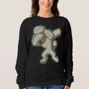 Dabbing Cream Poodle Dog Sweatshirt