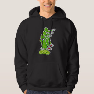 Dabbing Cucumber Pickle Dancing Wearing Sunglasses Hoodie