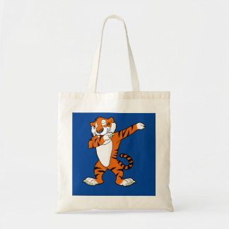 Dabbing Cute Tiger Animal Party Tote Bag