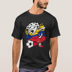 Dabbing Dalmatian Dog Venezuela Soccer Fans Jersey T-Shirt