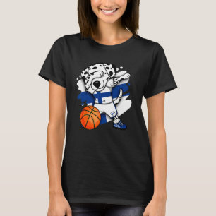 Dabbing Dalmatian Finland Basketball Fans Jersey B T-Shirt
