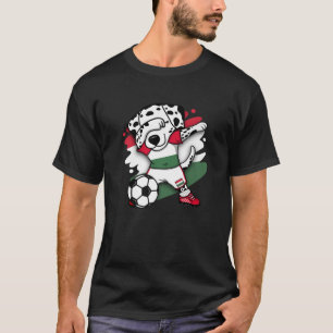 Dabbing Dalmatian Hungary Soccer Fans Jersey Footb T-Shirt