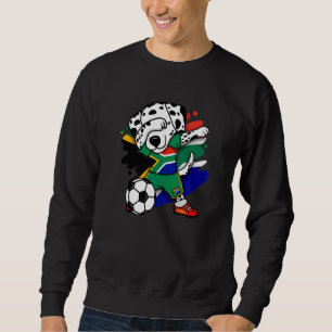 Dabbing Dalmatian South Africa Soccer Fans Jersey  Sweatshirt