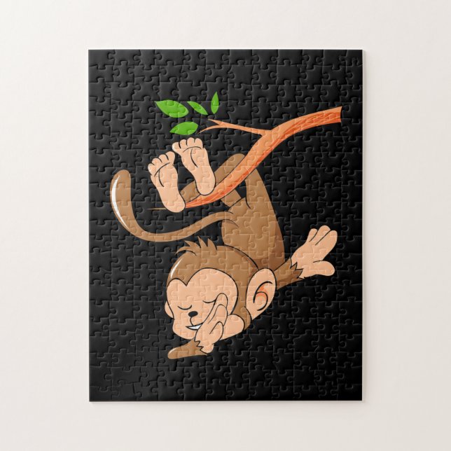 Dabbing Dance Monkey Jigsaw Puzzle (Vertical)