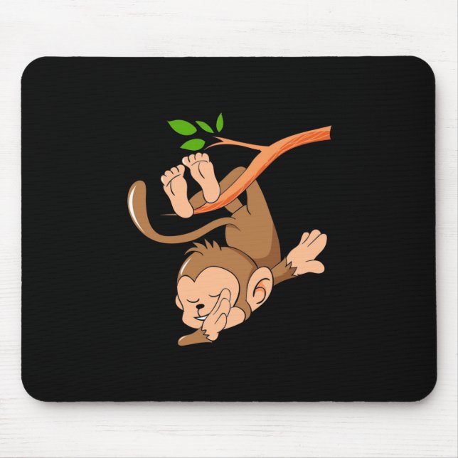 Dabbing Dance Monkey Mouse Pad (Front)