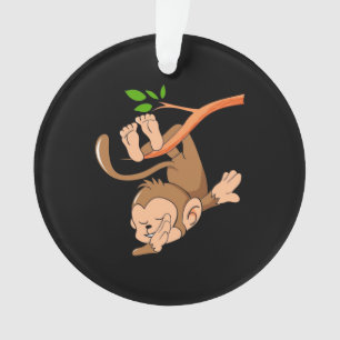 Dabbing Dance Monkey Ornament