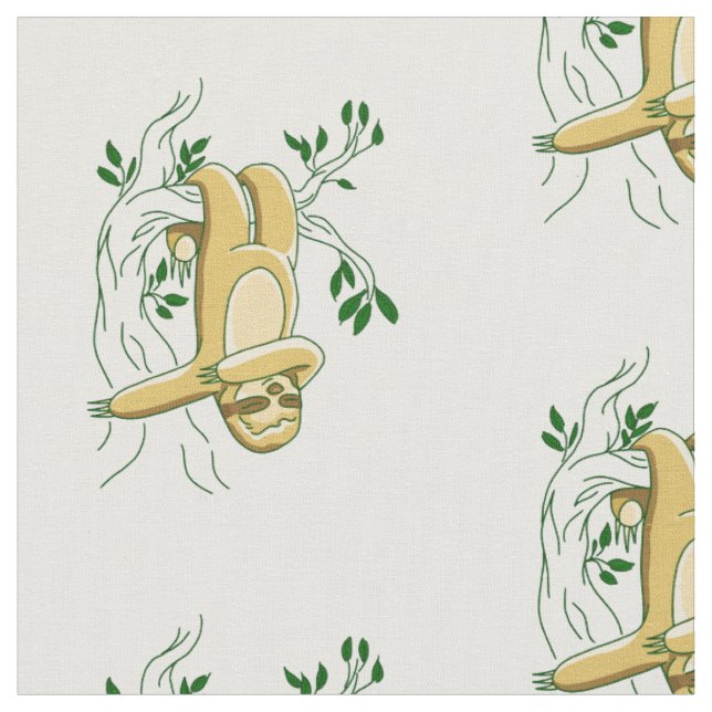 dabbing dancing hanging sloth funny fabric (Close Up)
