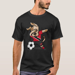 Dabbing Dog Trinidad and Tobago Soccer Jersey Foot T-Shirt